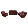 HONABI Deep Red Leather Living Room Recliners Wayfair